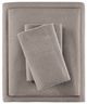 Olliix by True North by Sleep Philosophy Cozy Flannel Grey Solid Twin 100% Cotton Printed Sheet Set-0
