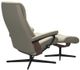Stressless® by Ekornes® Customizable View Medium Manual Recliner and Ottoman with Cross Base-3