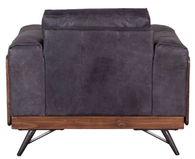 Home Trends & Design Portofino Antique Ebony/Oak Accent Chair-3