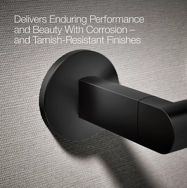 KOHLER® Components®  Matte Black Toilet Paper Holder-2