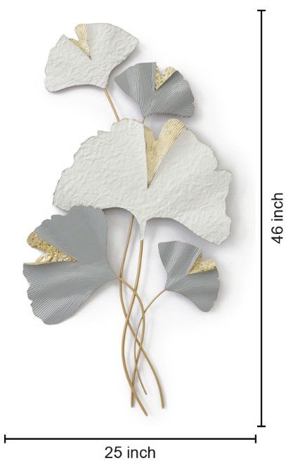 Classy Living Elegant Ginkgo Leaves Wall Decor-2