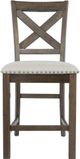 Signature Design by Ashley® Moriville Beige Upholstered Counter Stool-1
