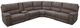 American Wholesale Furniture Cowboy 6-Piece Tumbleweed Power Reclining Curved Sectional-0