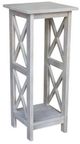 John Thomas Furniture® Home Accents Taupe Gray 36" X-Side Plant Stand Table-0