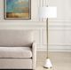 Uttermost® Curran Brass/White Floor Lamp-1