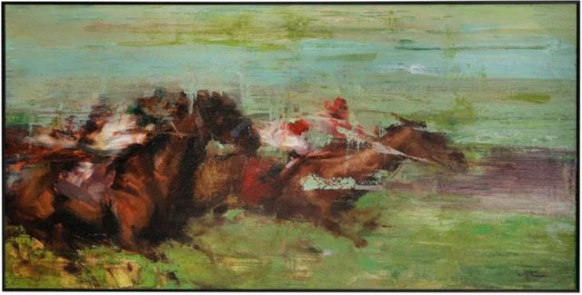 Stylecraft Black/Brown/Light Blue/red/White Framed Print-0