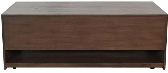 Sunny Designs™ Brown Coffee Table with Sliding Doors and Casters-2