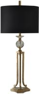 StyleCraft Vintage Gold Metal/Glass Lamp-0