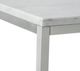 Magnussen Home® Esme White Marble Sofa Table with Brushed Nickel Base-3