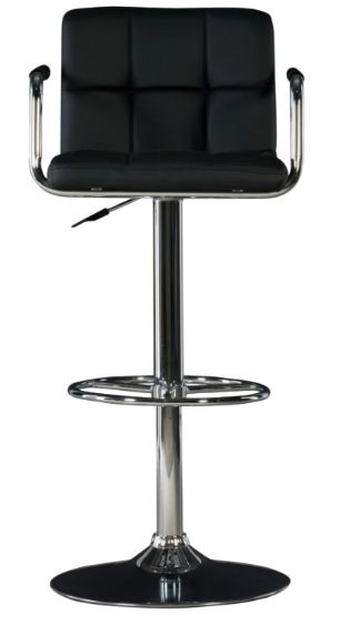 Powell® Boyd Black/Chrome Adjustable Gas Lift Bar Stool -4