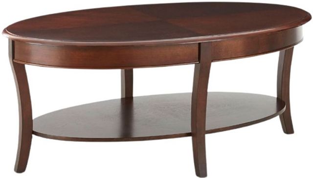 Steve Silver Co. Troy Medium Brown Cherry Cocktail Table-0