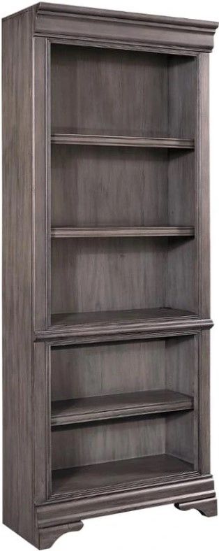 aspenhome® Sinclair Ash Gray Open Bookcase-0