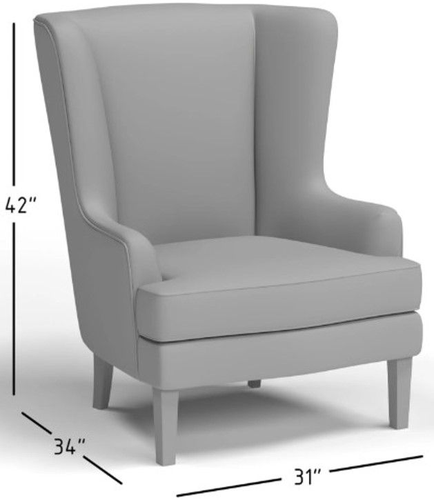 Jofran Inc. Lacroix Navy Accent Chair-2