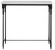 Uttermost® Bourges White Marble Top Console Table with Satin Black Base-3