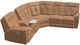 Palliser® Furniture Customizable Oakley 6-Piece 123" Power Reclining Curved Sectional-0