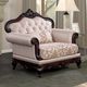 Furniture of America® Veracruz Dark Cherry/Light Brown Chair-1