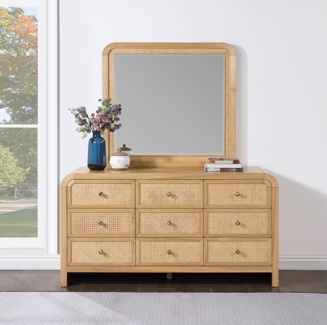 Meridian Furniture Siena Natural Mirror-4