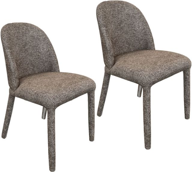Worldwide Homefurnishings Inc. Kiara 2-Piece Brown Dining Side Chair Set-0