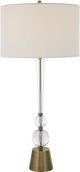 Uttermost® Annily Brass/Clear Table Lamp-3