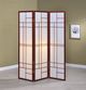 Coaster® Katerina White/Cherry 3-Panel Folding Floor Screen-1