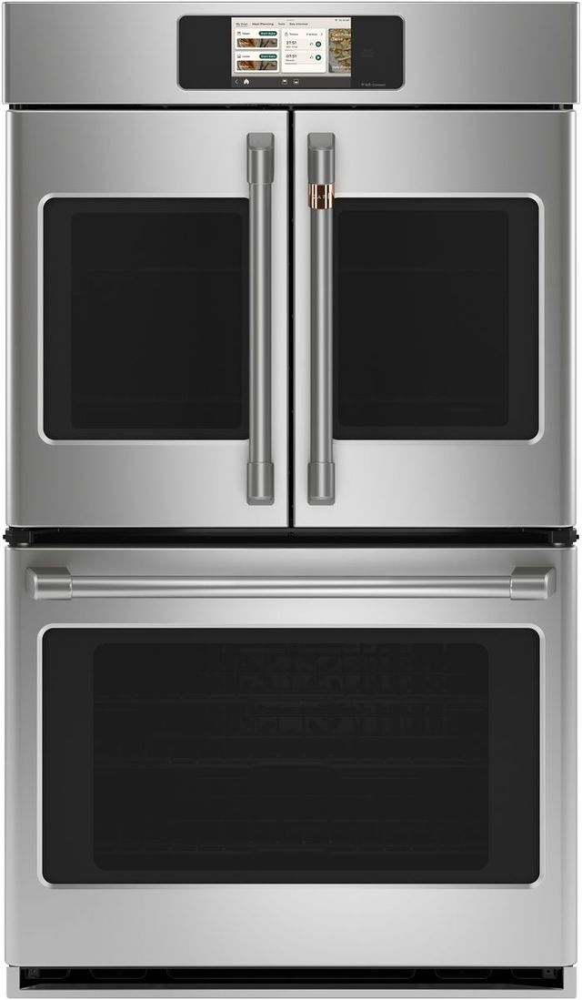 Café™ Professional Series 30” Stainless Steel Smart Double Electric Wall Oven with French Doors-0