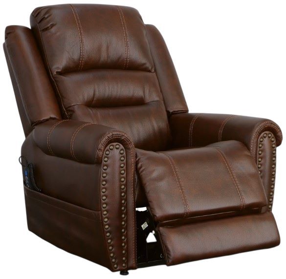 Flexsteel® Oscar Pumpernickel Power Lift Recliner with Right-Hand Control and Power Headrest-1