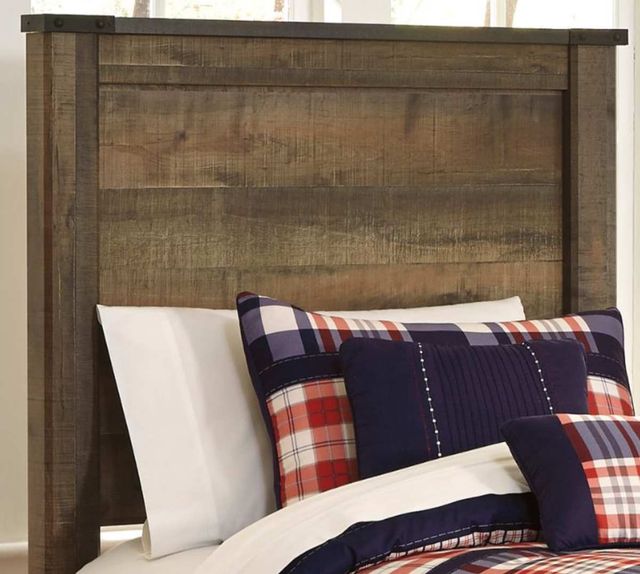 Signature Design by Ashley® Trinell 4-Piece Brown Twin Panel Headboard Bed Set-1