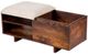 A & B Home Brown/Dark Brown Entryway Storage Bench-1