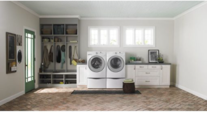 Amana® 4.8 Cu. Ft. White Front Load Washer-2