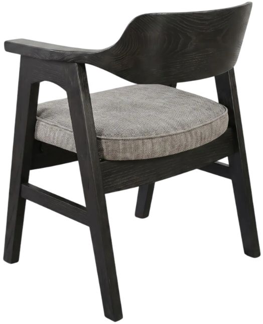 Sunny Designs™ Wren Gray/Umbra Black Dining Arm Chair-2