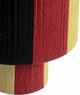 TOV Furniture Guinevere Black/Red/Yellow Striped Cotton Table Lamp-5