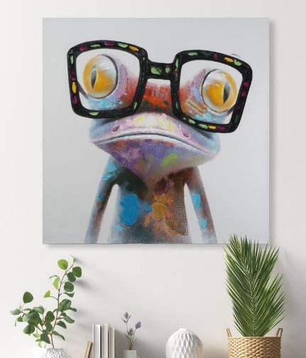 YHD Hipster Froggy II Wall Art-1