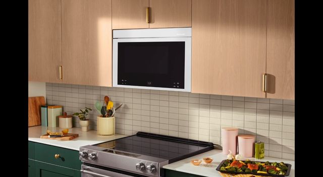 KitchenAid® 1.1 Cu. Ft. White Over The Range Microwave-5