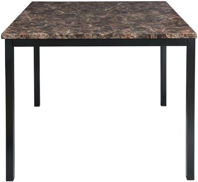 Homelegance® Tempe Hued Brown Counter Height Table with Black Metal Legs-2