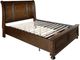 Homelegance® Cumberland Brown Cherry Eastern King Storage Sleigh Platform Bed-4