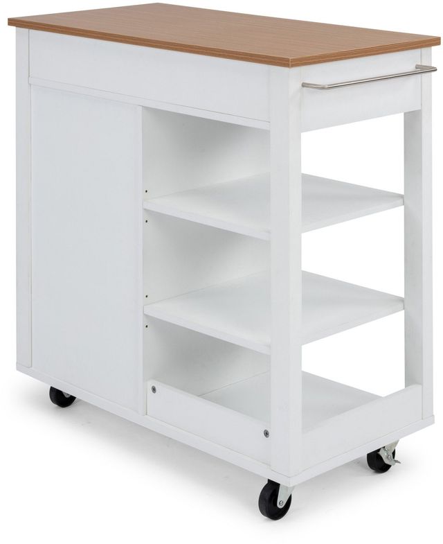 homestyles® Storage Plus Off-White Kitchen Cart-4