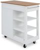 homestyles® Storage Plus Off-White Kitchen Cart-4