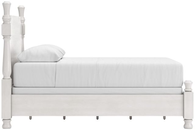 Signature Design by Ashley® Chadworth Antique White Queen Poster Bed-3