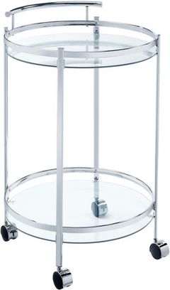 Coaster® Chrissy Chrome Bar Cart