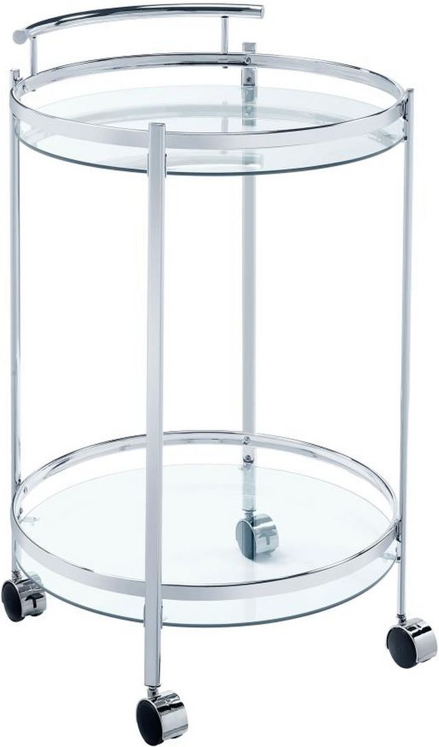 Coaster® Chrissy Chrome Bar Cart