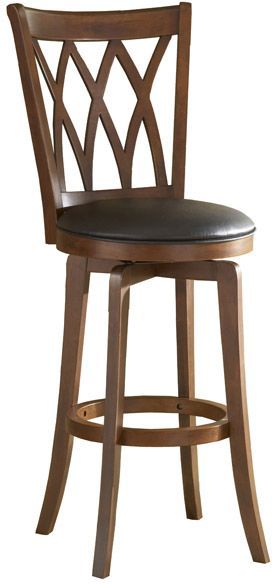 HH2 Home Dynamic Designs Brown Cherry Mansfield Swivel Bar Stool-0
