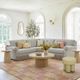 TOV Furniture Darcy Travertine Concrete Indoor/Outdoor Coffee Table-1