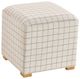 Forty West Posh Brown Check Ottoman-0