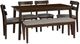 Powell® Daly 6-Piece Brown/Sand Dining Set-0