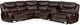 Coaster® Sycamore Dark Brown Upholstered Power Reclining Sectional Sofa-2