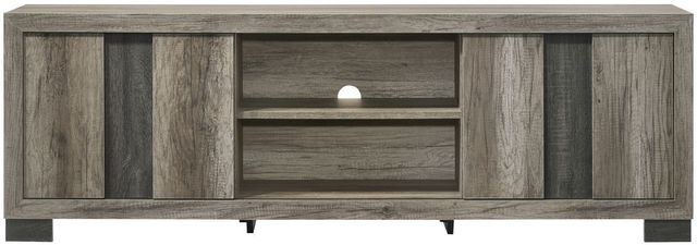 Crown Mark Rangley Weathered Brown TV Stand-2