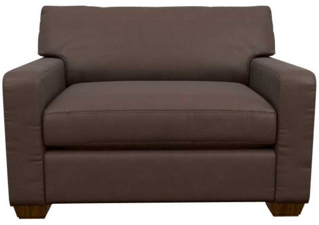 La-Z-Boy® Shiloh Cognac Leather Twin Sleep Chair-1