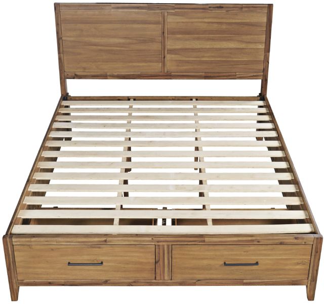 Jofran Inc. Claremont Light Brown Queen Panel Storage Bed-3