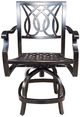CabanaCoast® Customizable Bloom Aluminum Outdoor Balcony Stool-1