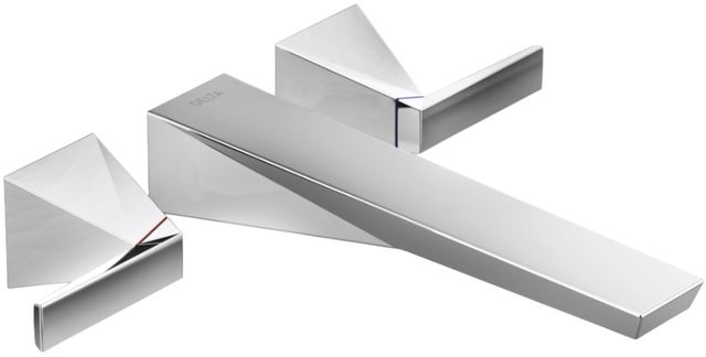 Delta Trillian® Lumicoat® Chrome Wall Mount Tub Filler Trim-0